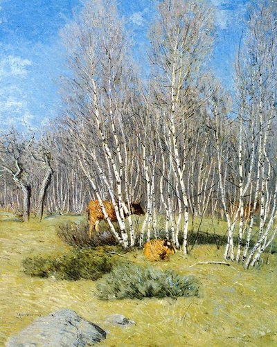 The Birches by J. Alden Weir